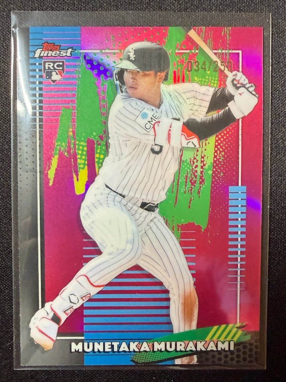 Topps Finest 2026 Munetaka Murakami #5 RC Pink Refractor /250 ROOKIE